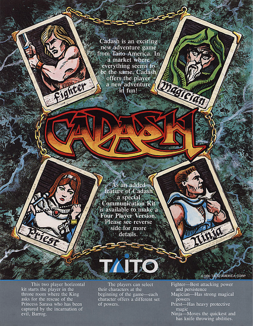 Cadash (US) MAME2003Plus Game Cover